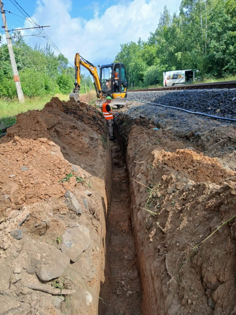 Pogotowie Koparkowe światłowód na PKP